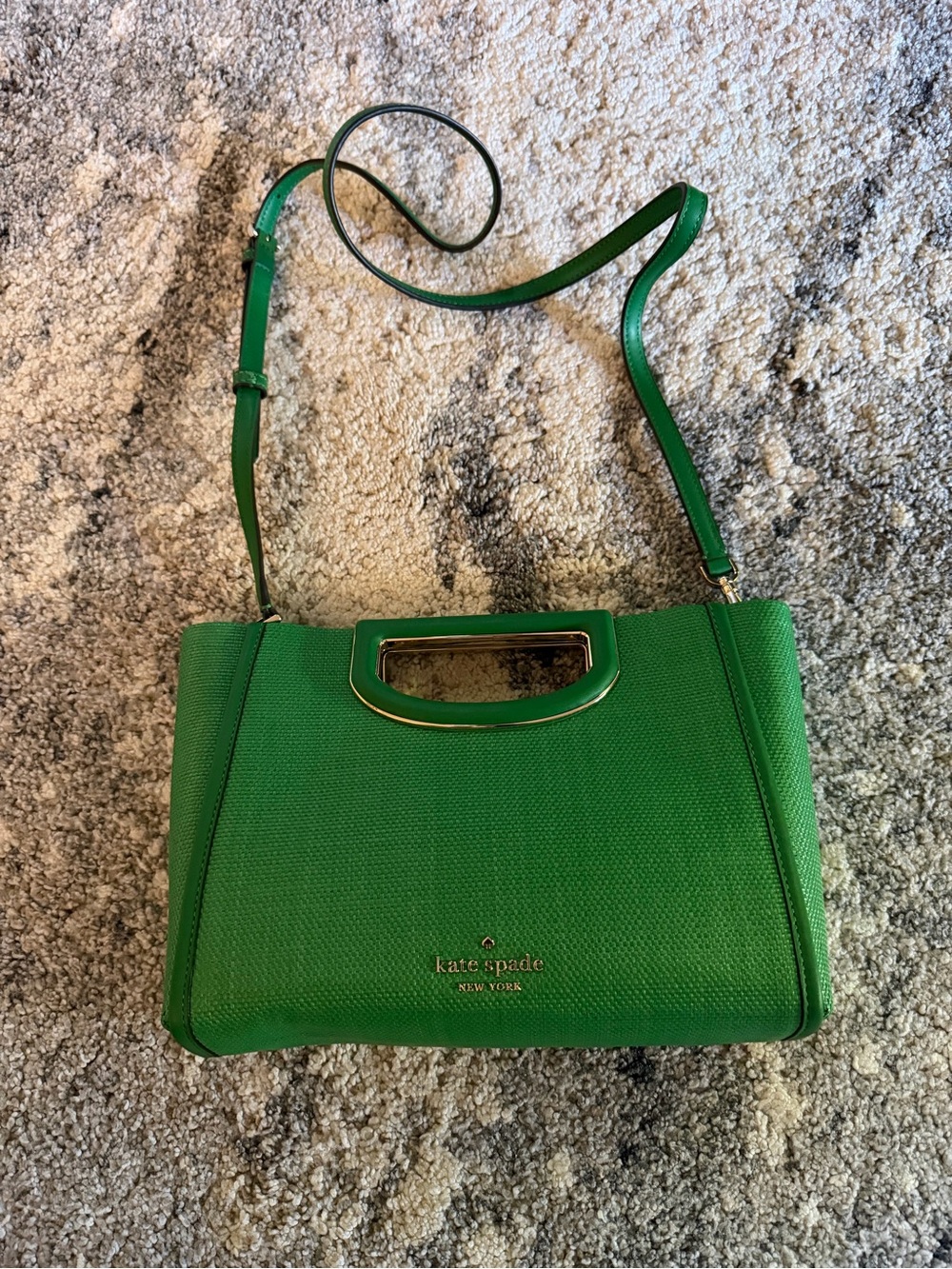 NWT Kate Spade Alexia Straw Crossbody Clutch